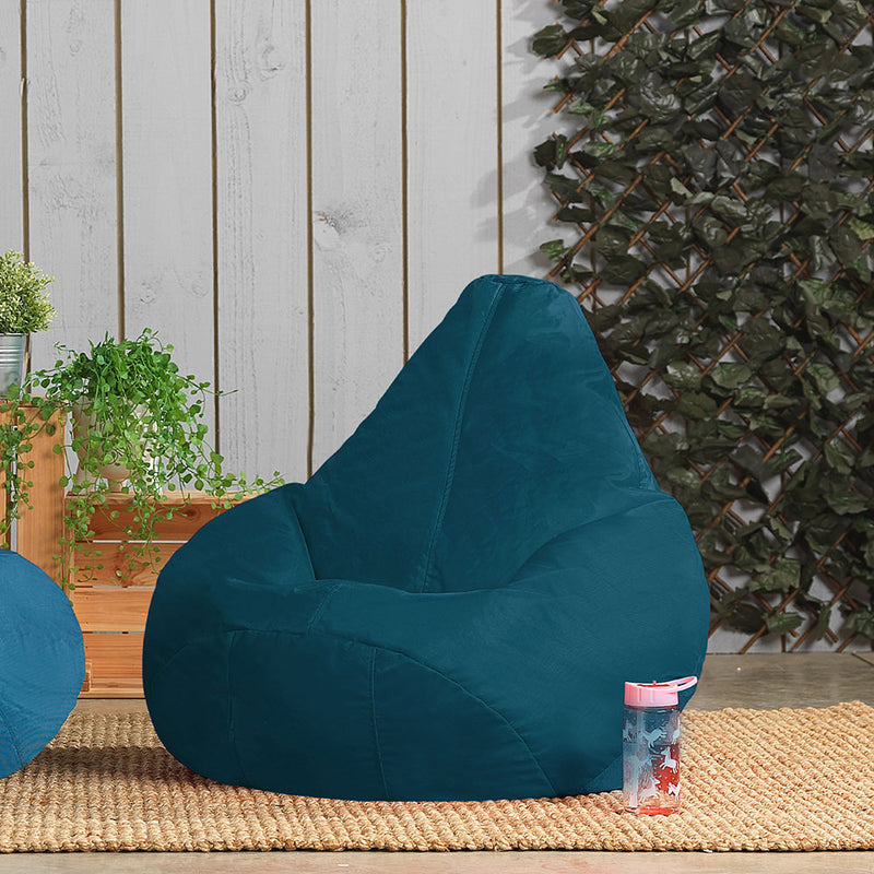 Kids Dalton Indoor-Outdoor High Back Bean Bag - Teal