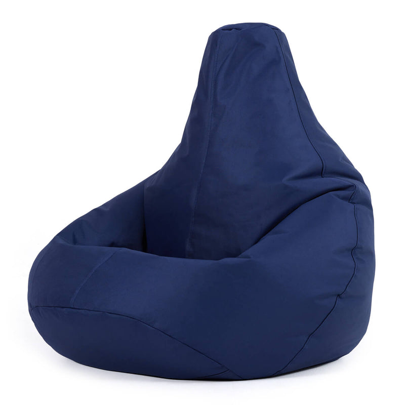 Kids Dalton Indoor-Outdoor High Back Bean Bag - Navy Blue