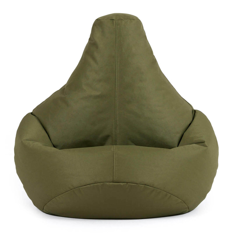 Kids Dalton Indoor-Outdoor High Back Bean Bag - Khaki Green
