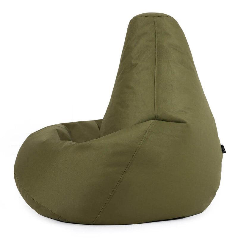 Kids Dalton Indoor-Outdoor High Back Bean Bag - Khaki Green