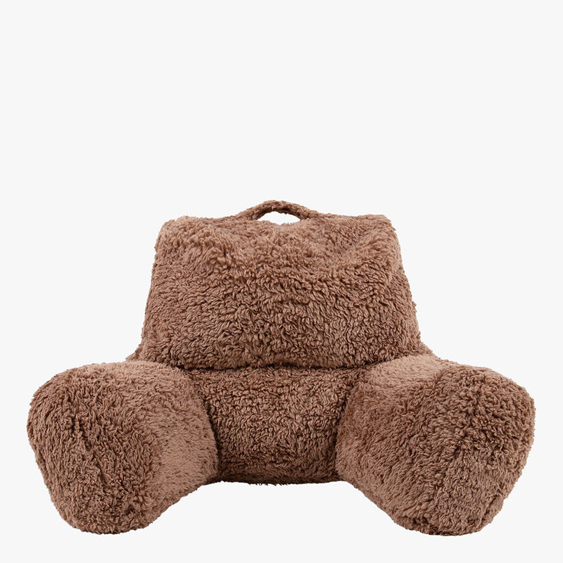 Teddy Fleece Support Pillow - Brown