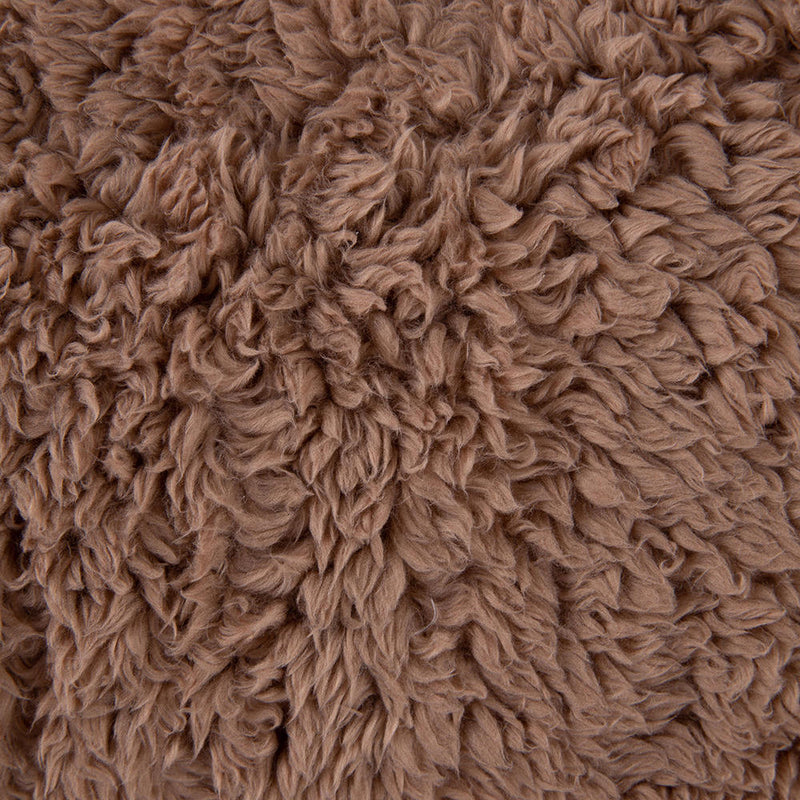 Teddy Fleece Support Pillow - Brown