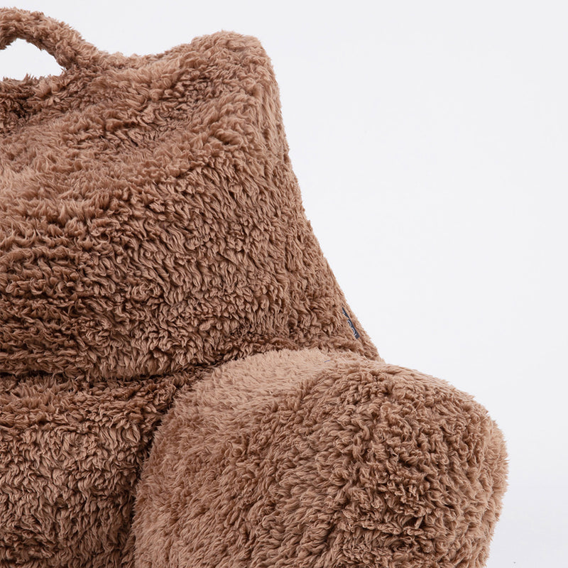 Teddy Fleece Support Pillow - Brown