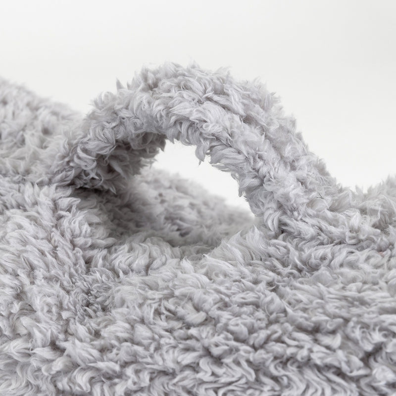Teddy Fleece Support Pillow - Grey