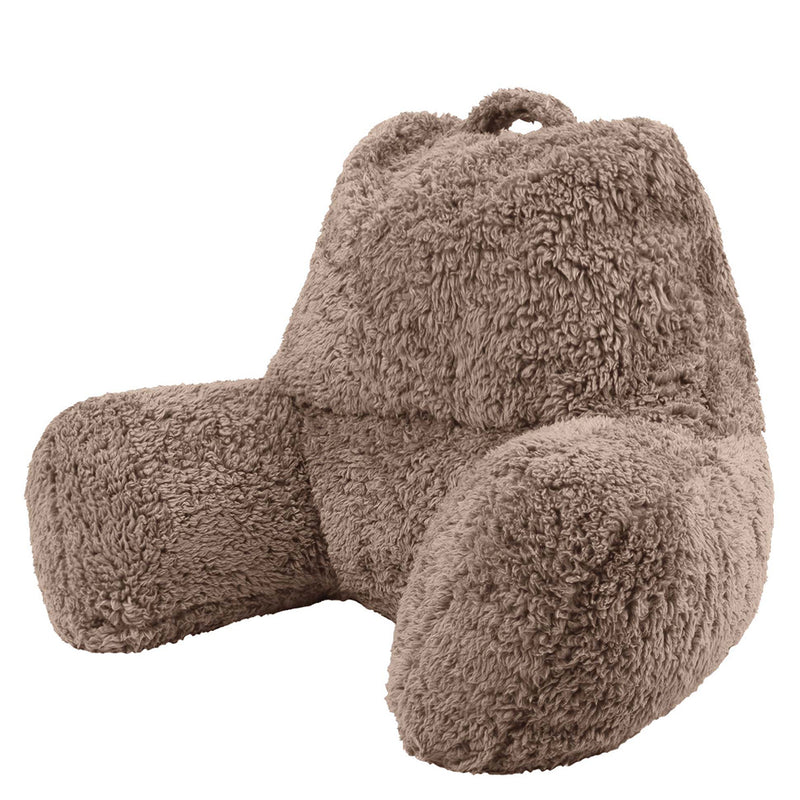 Teddy Fleece Support Pillow, Mocha Brown
