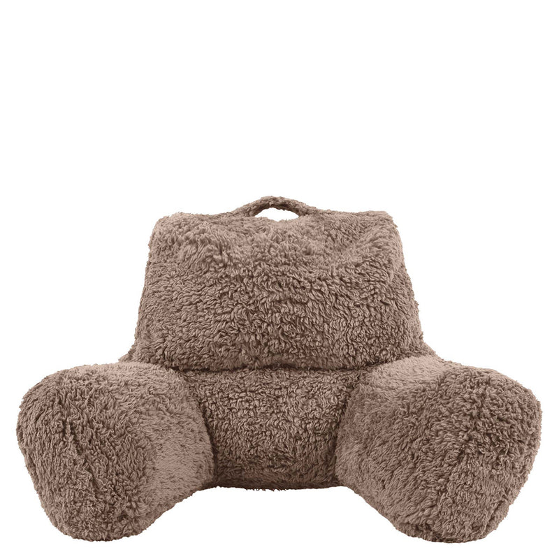 Teddy Fleece Support Pillow, Mocha Brown