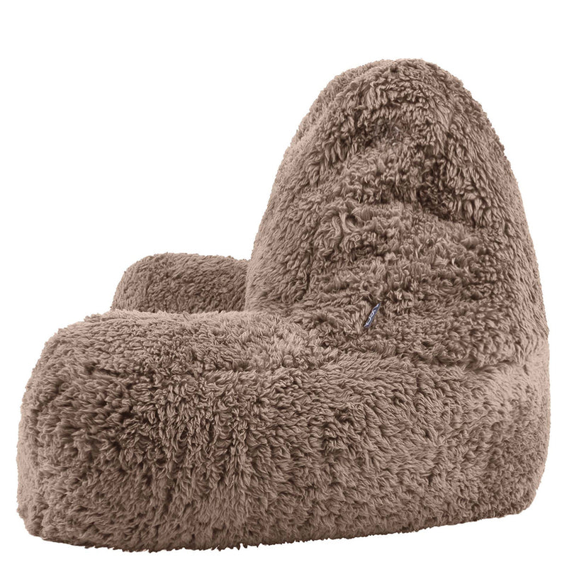 Teddy Fleece Support Pillow, Mocha Brown