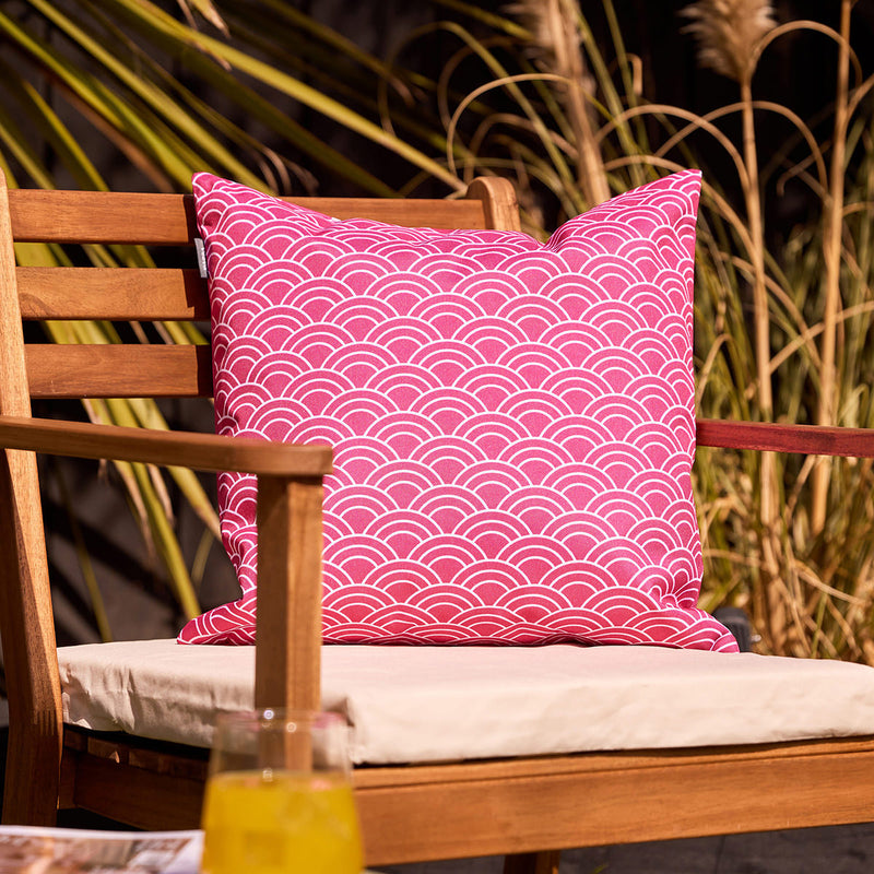 Deck Stripe Indoor-Outdoor Cushion - Pink