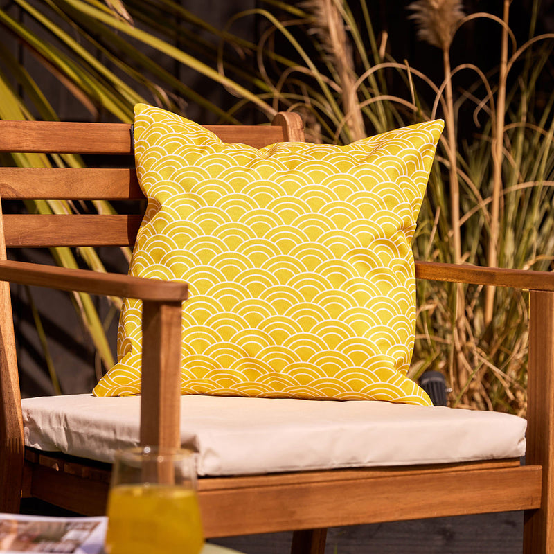 Deck Stripe Indoor-Outdoor Cushion - Yellow