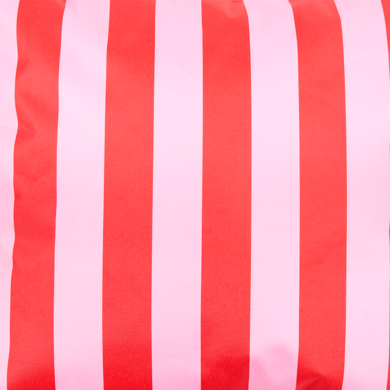 Checkerboard & Stripe Indoor-Outdoor Cushion - Pink