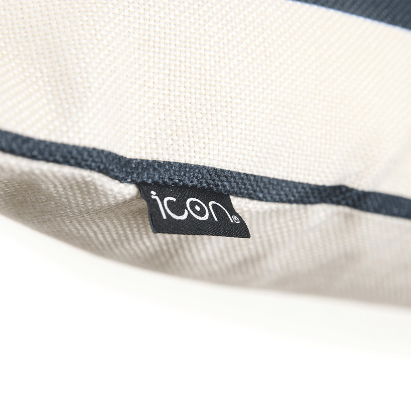 Stripe Indoor-Outdoor Cushion - Black