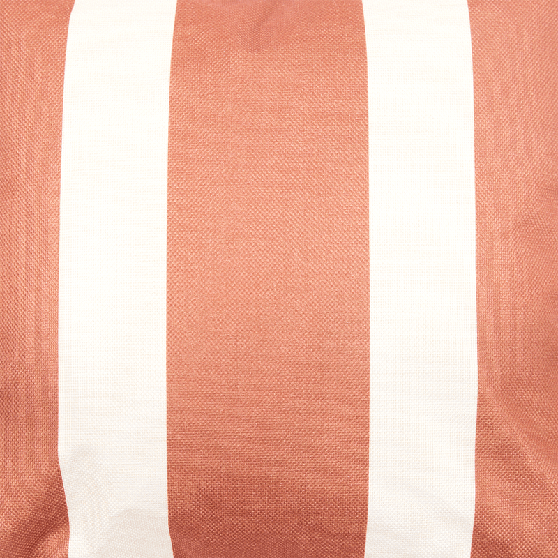 Stripe Indoor-Outdoor Cushion - Burnt Orange