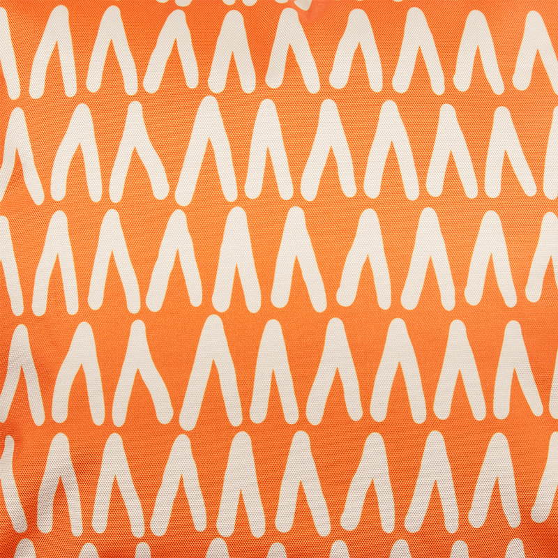 Abstract Print Indoor-Outdoor Cushion - Burnt Orange