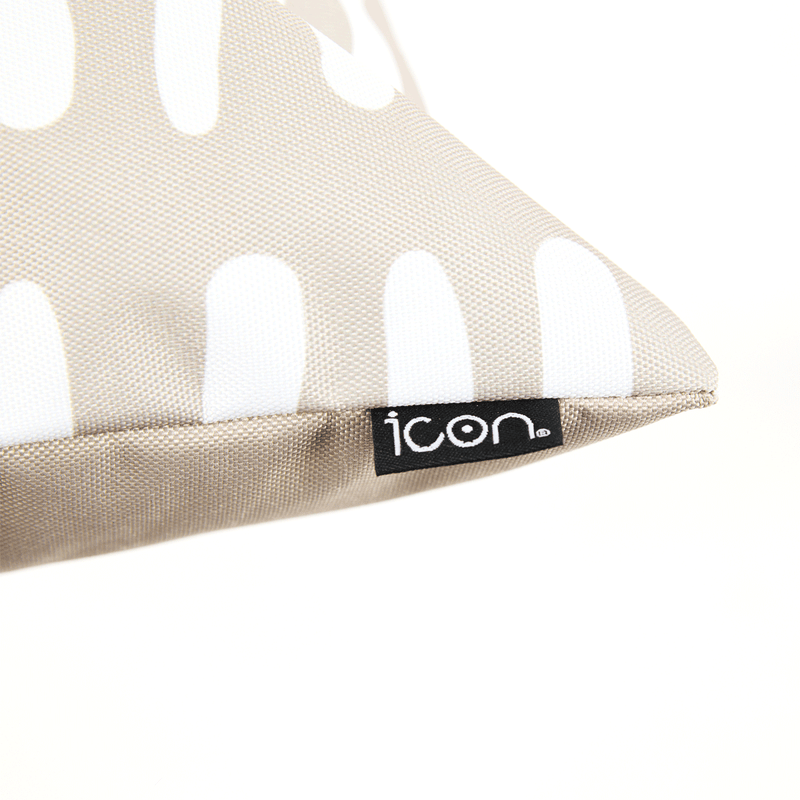 Abstract Print Indoor-Outdoor Cushion - Stone