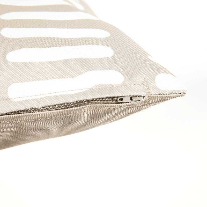Abstract Print Indoor-Outdoor Cushion - Stone