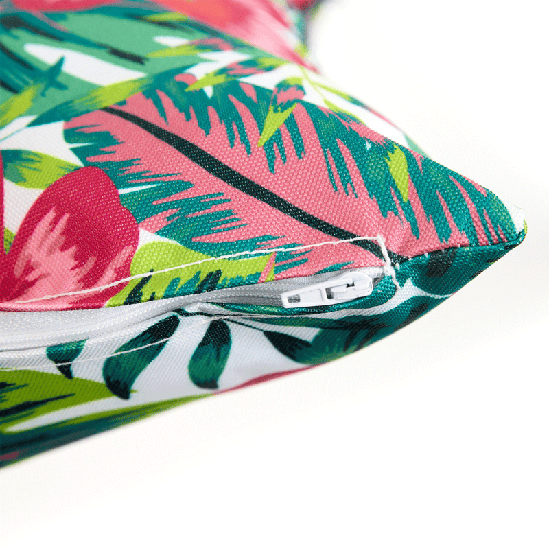 Tropical Flower Indoor-Outdoor Cushion - Multicolour