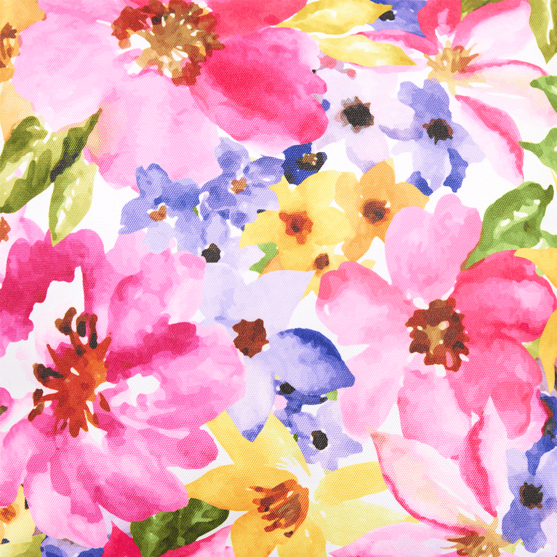 Floral Watercolour Print Outdoor Cushion