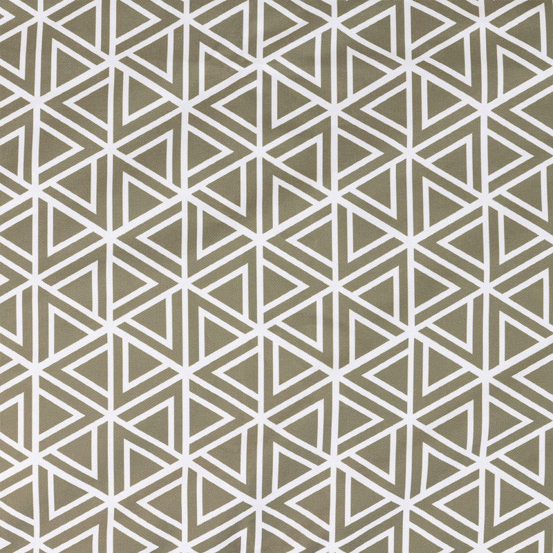 Geometric Print High Back Seat Pad Olive - Olive