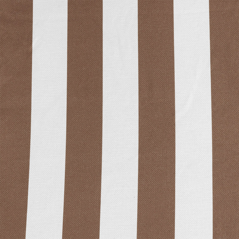 Striped Outdoor High Back Seat Pad - Chocolate Stripe