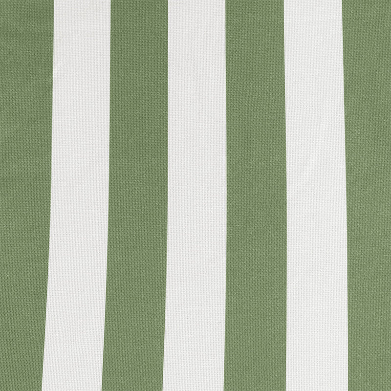 Striped Outdoor High Back Seat Pad - Green Stripe