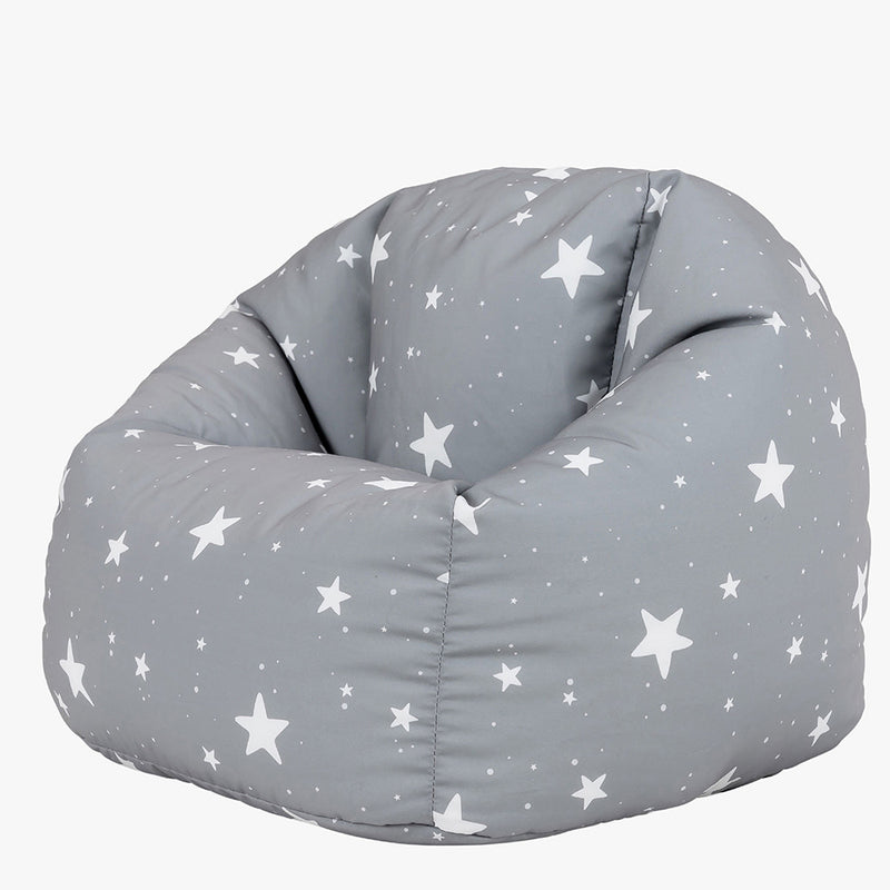 Kids Starry Skies Print Classic Bean Bag - Grey