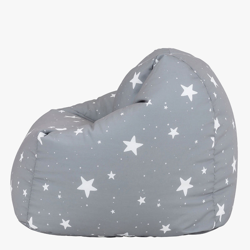 Kids Starry Skies Print Classic Bean Bag - Grey
