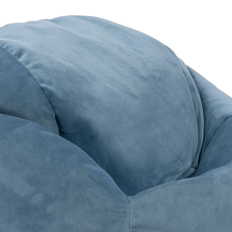 Kids Kingston Velvet Classic Bean Bag - Light Blue