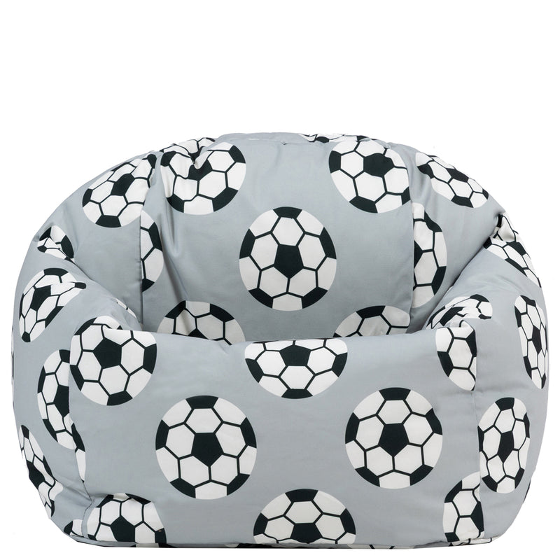 Kids Football Print Classic Bean Bag - Multicolour