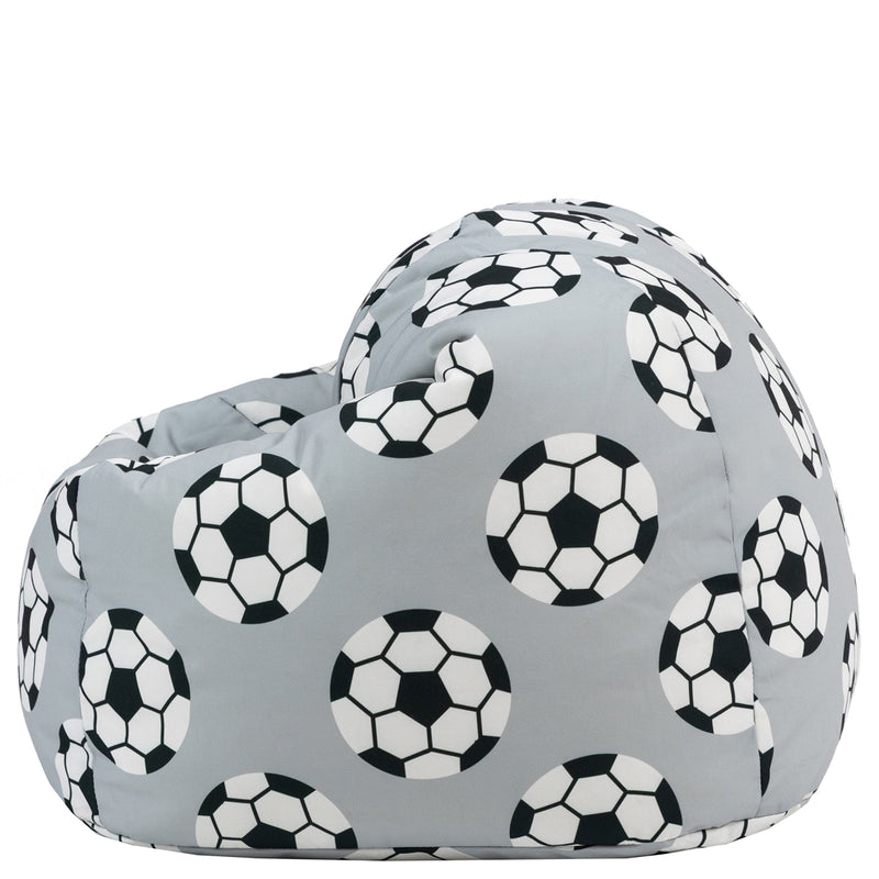 Kids Football Print Classic Bean Bag - Multicolour