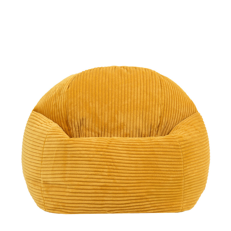 Kids Kingston Corduroy Classic Bean Bag - Ochre Yellow