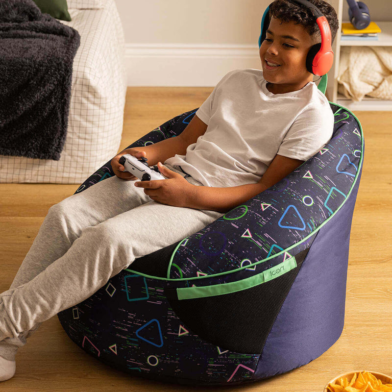 Alpha Kids Gaming Chair - Navy Blue