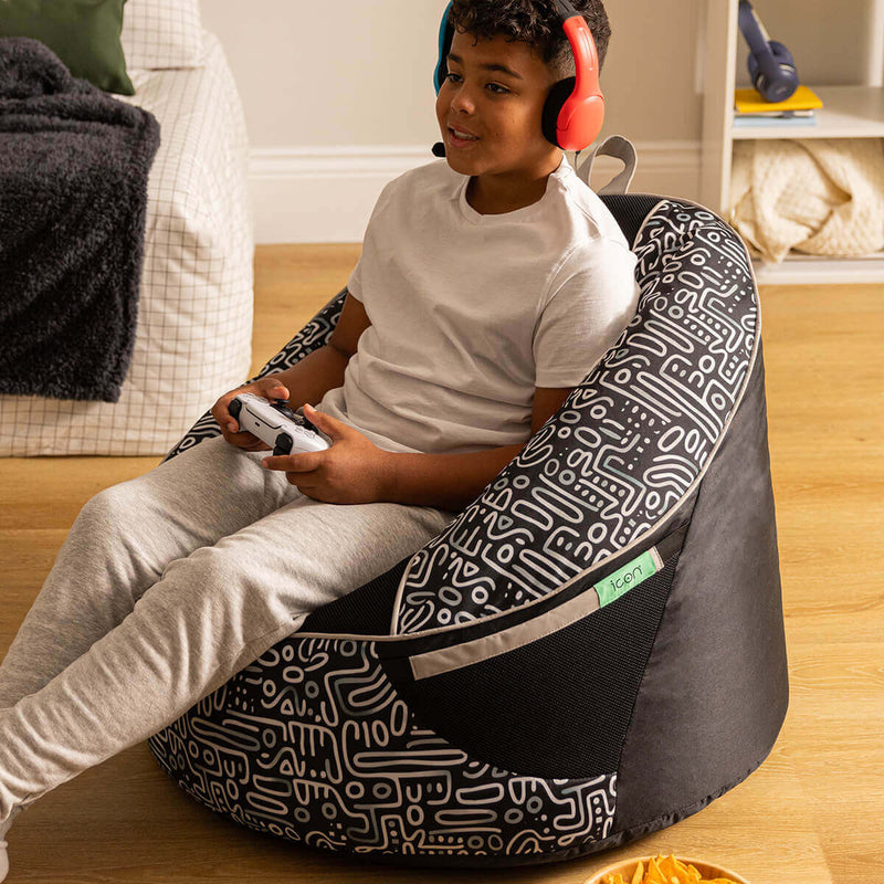 Alpha Kids Gaming Chair - Black