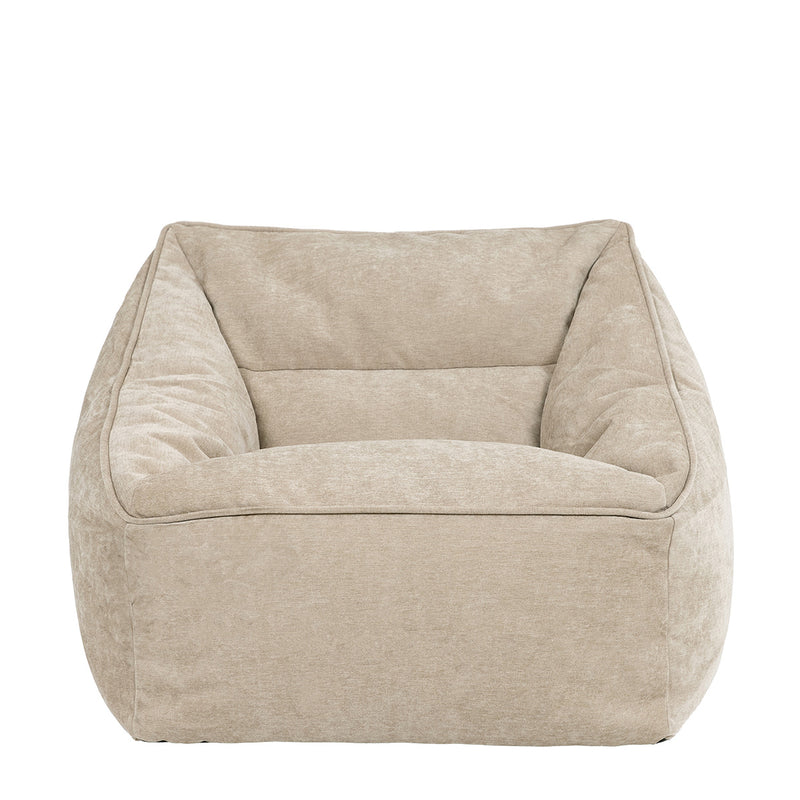 Natalia Chenille Armchair Bean Bag - Natural