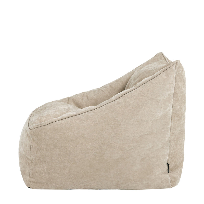 Natalia Chenille Armchair Bean Bag - Natural