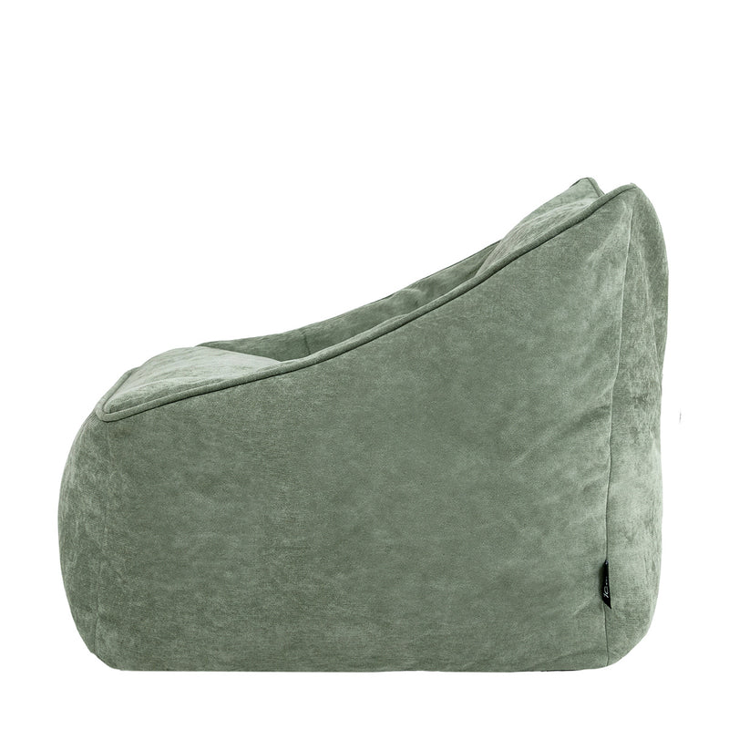 Natalia Chenille Armchair Bean Bag - Sage Green
