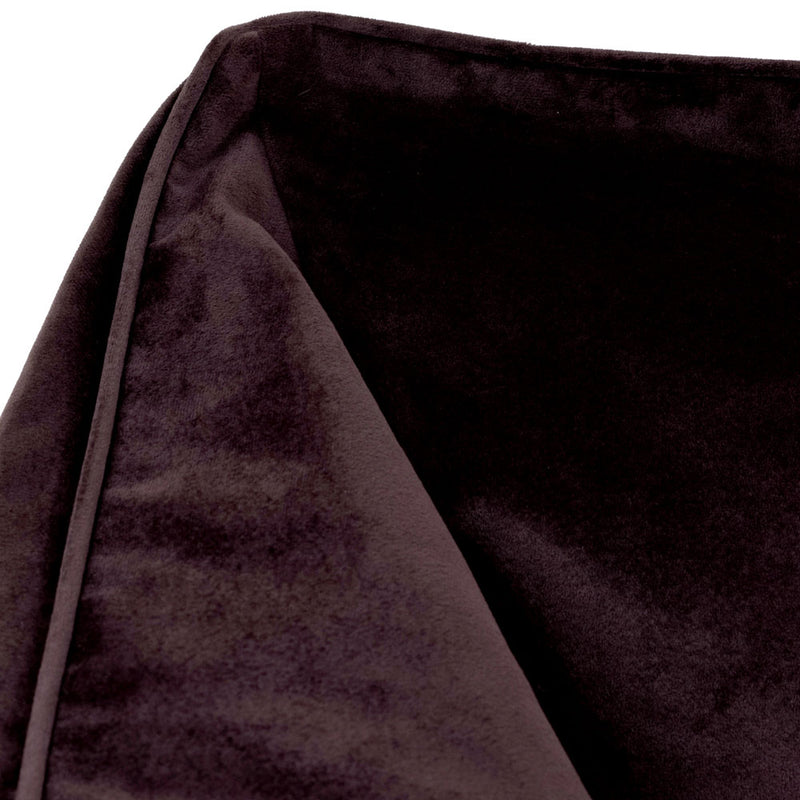 Natalia Velvet Armchair Bean Bag - Brown