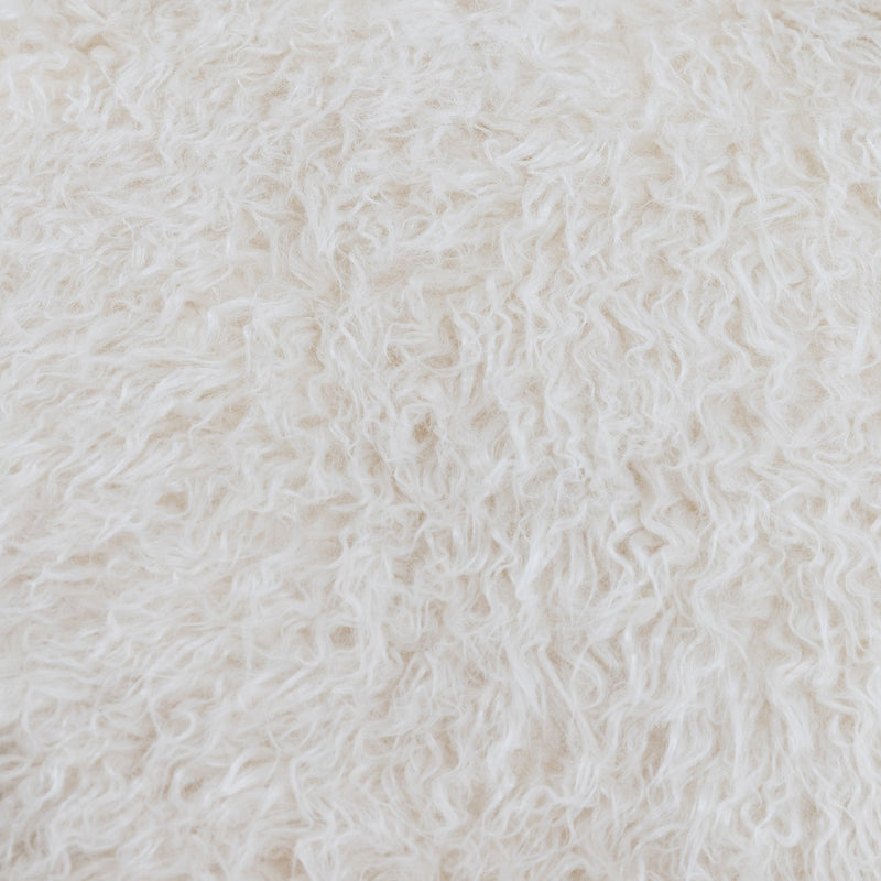 Faux Fur Cocoon Bean Bag - Natural
