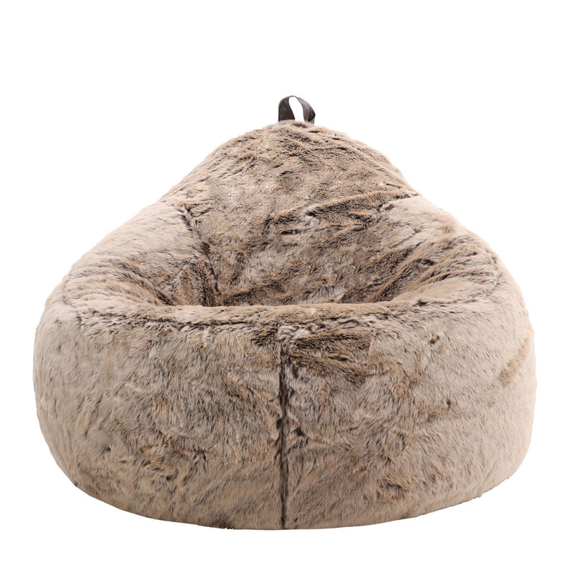 Faux Fur Cocoon Bean Bag - Mink