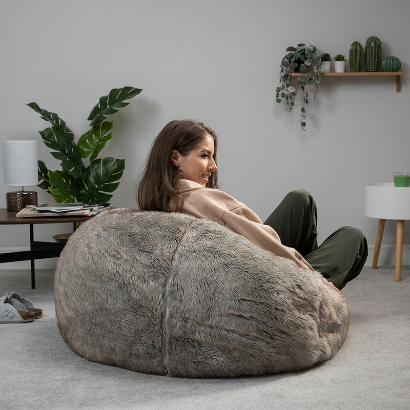 Faux Fur Bean Bag - Lapin