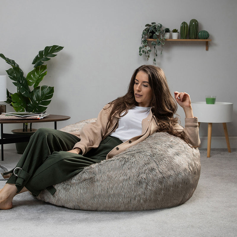 Faux Fur Bean Bag - Lapin
