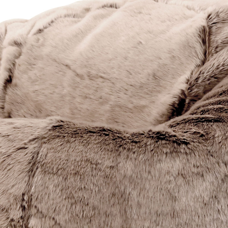 Faux Fur Bean Bag - Mink