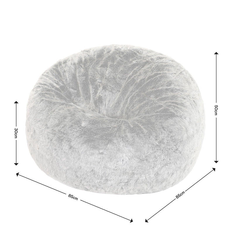 Faux Fur Bean Bag - Mink
