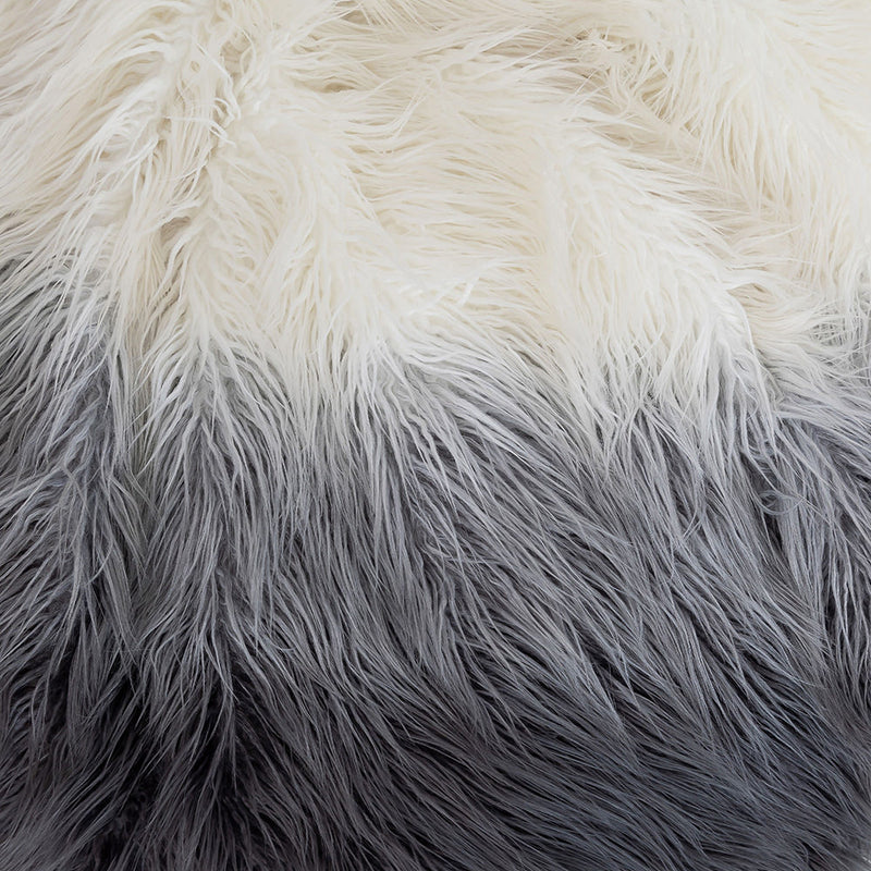 Faux Fur Bean Bag - Grey