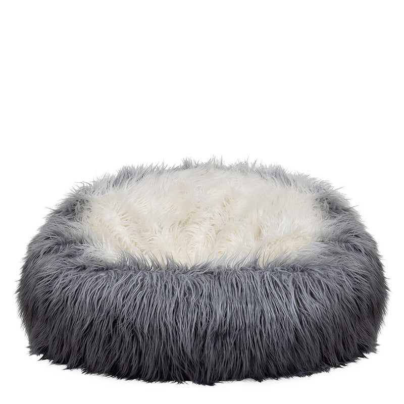 Faux Fur Bean Bag - Grey