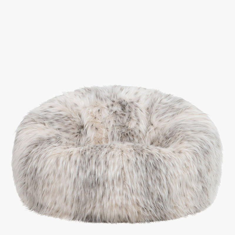 Faux Fur Bean Bag - Natural
