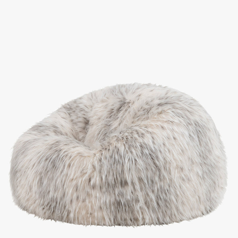 Faux Fur Bean Bag - Natural