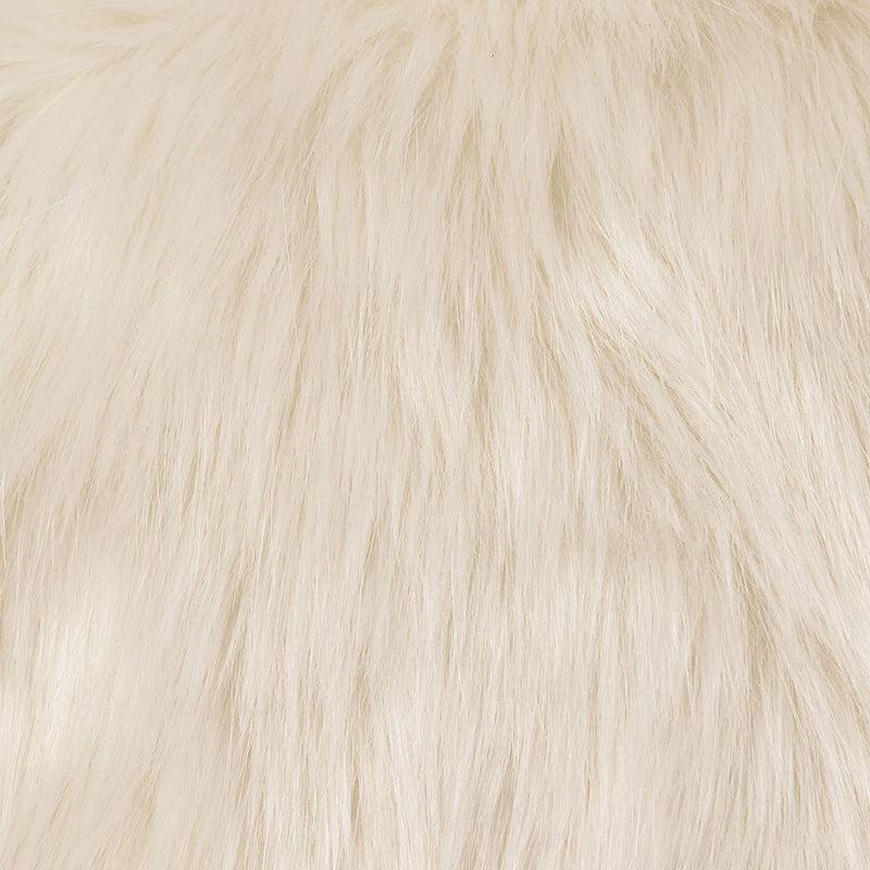 Layla Spikey Faux Fur Bean Bag - Beige