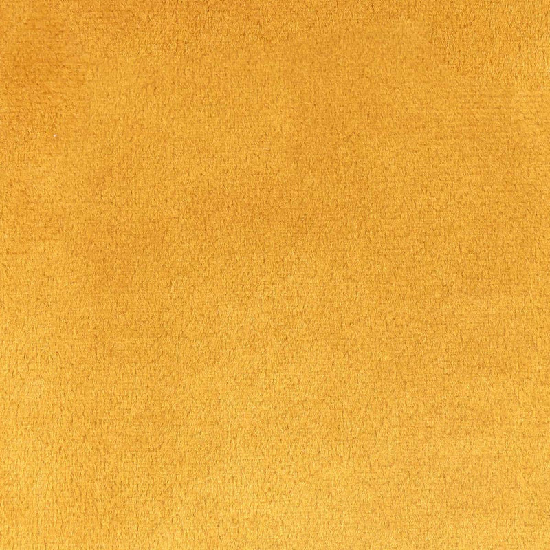 Amara Velvet Square Footstool - Ochre Yellow