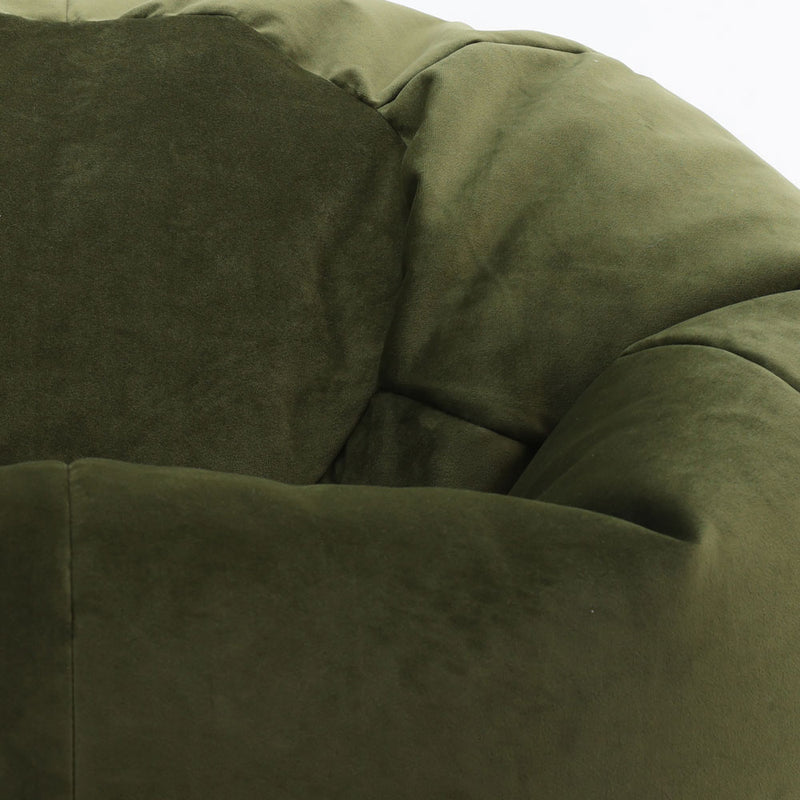 Kingston Velvet Classic Bean Bag - Olive