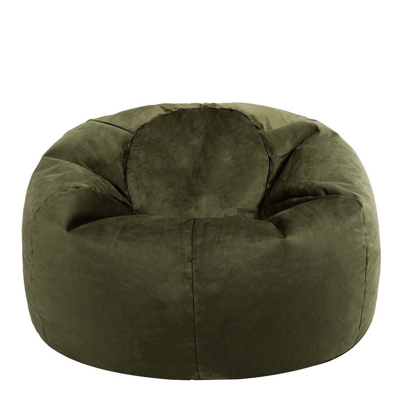 Kingston Velvet Classic Bean Bag - Olive